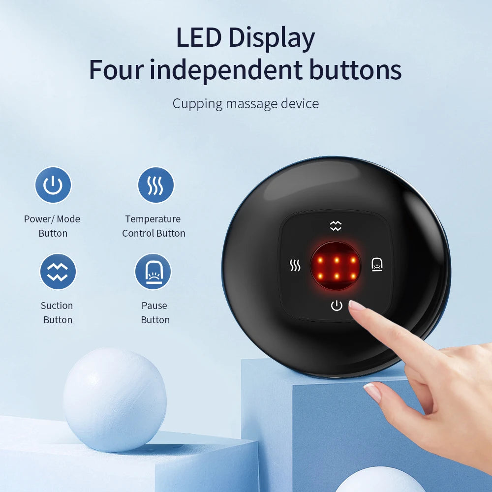 Electric Vacuum Cupping Massager – Anti-Cellulite Body Therapy, Gua Sha Scraping & Slimming Device