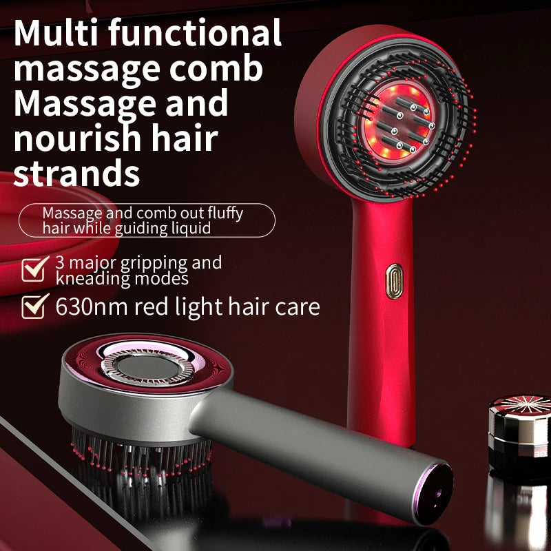 Sacred Self Wellness electric scalp massager for hair growth with red light and multiple massage modes