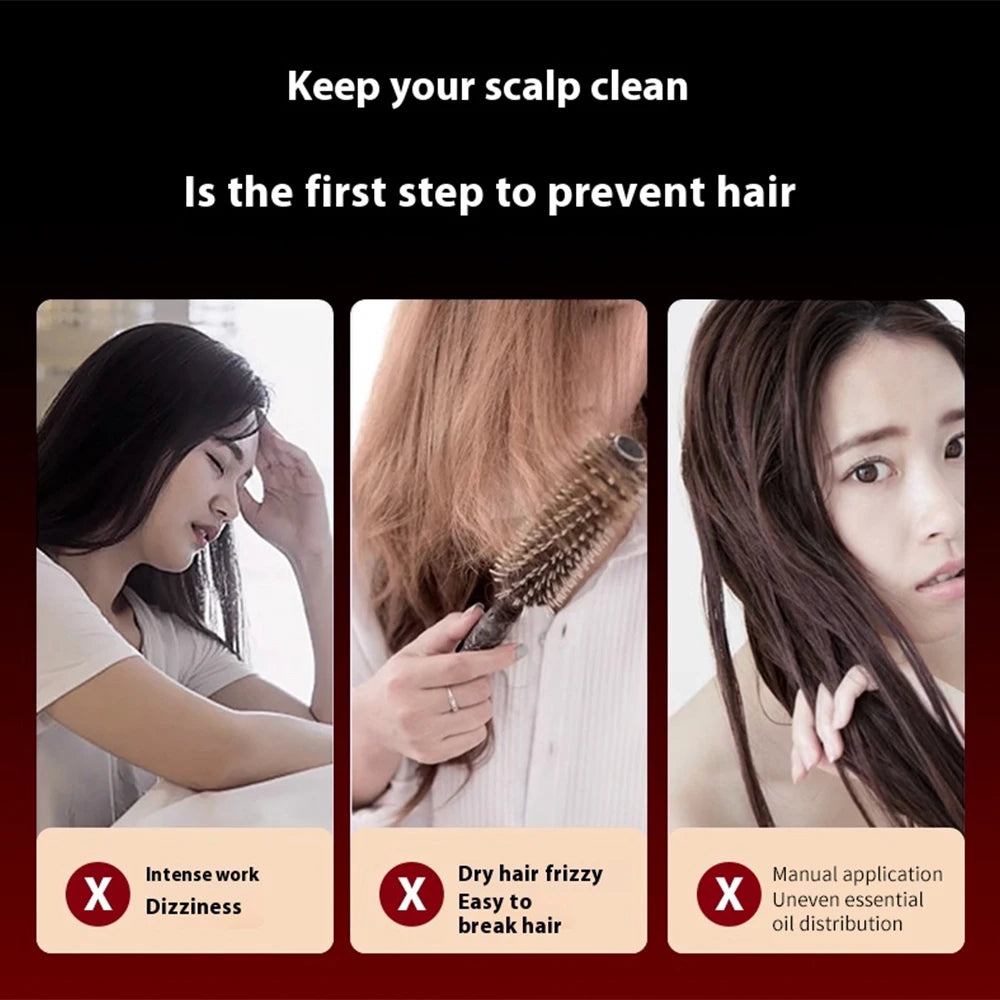 Electric scalp massager for hair growth by SACRED SELF WELLNESS preventing hair damage and improving scalp health