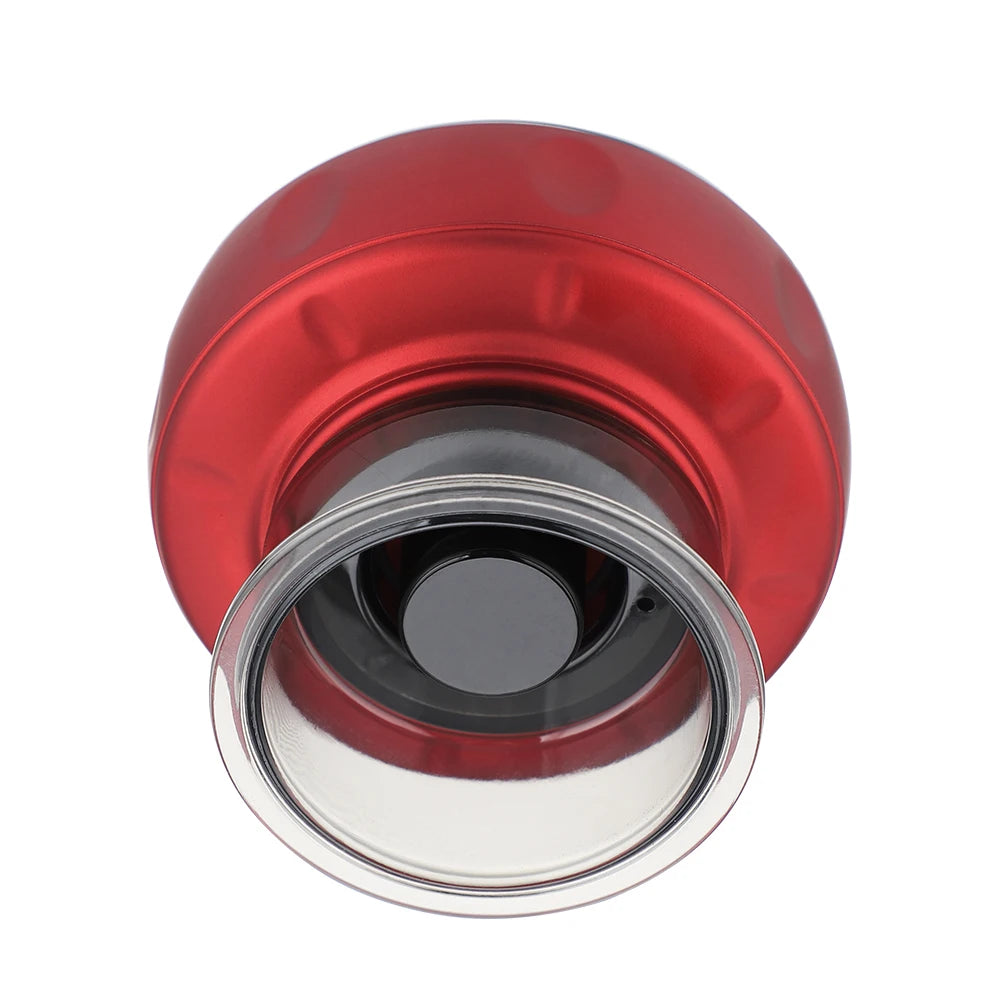 Sacred Self Wellness electric vacuum cupping massager with red body and transparent suction cup
