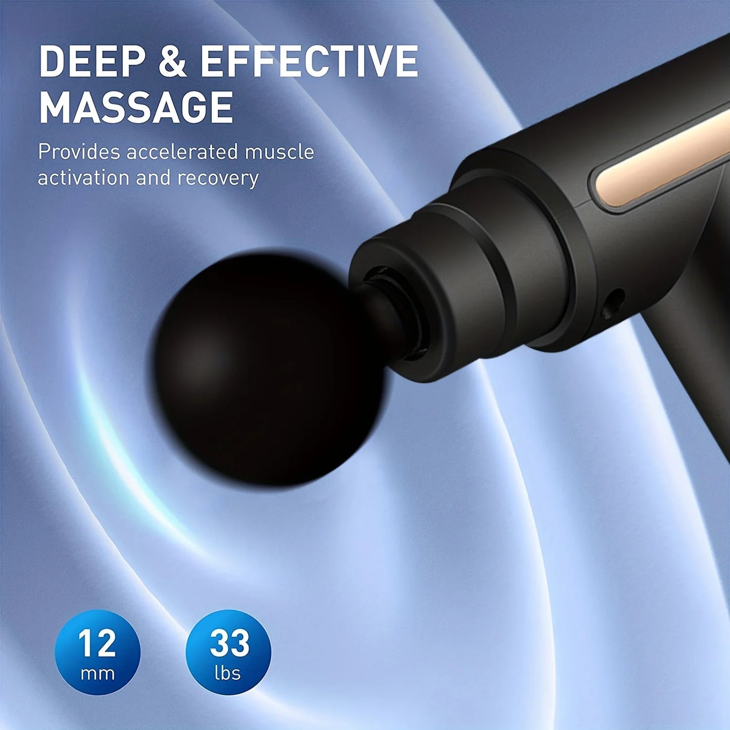Sacred Self Wellness portable massage gun with deep and effective massage for muscle recovery