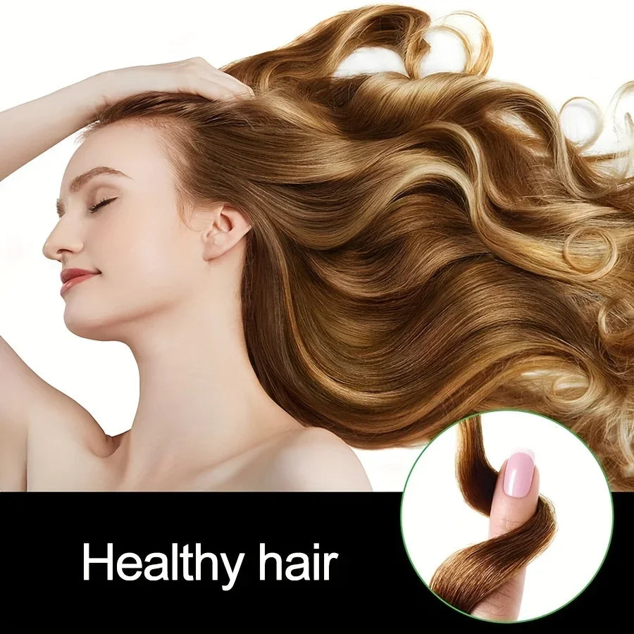 Woman with long healthy hair showcasing results of Jamaican black castor oil shampoo bar by Sacred Self Wellness