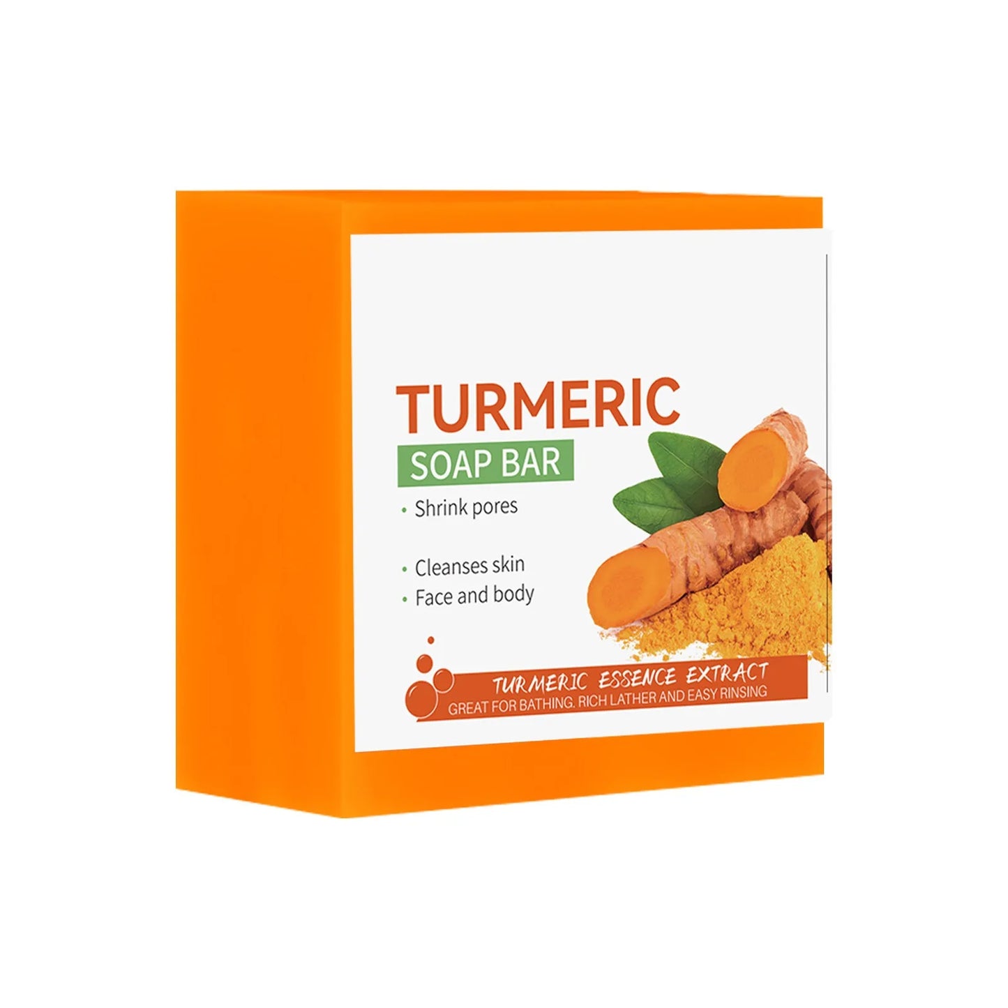 Handmade turmeric soap for skin lightening by SACRED SELF WELLNESS with natural turmeric essence