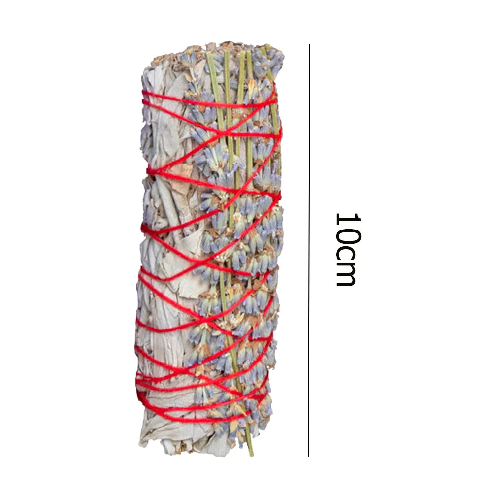 Palo santo white sage smudge stick 10cm wrapped with red string for cleansing and healing