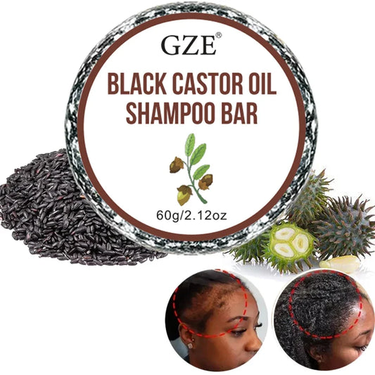 Jamaican black castor oil shampoo bar by Sacred Self Wellness with natural ingredients for hair growth