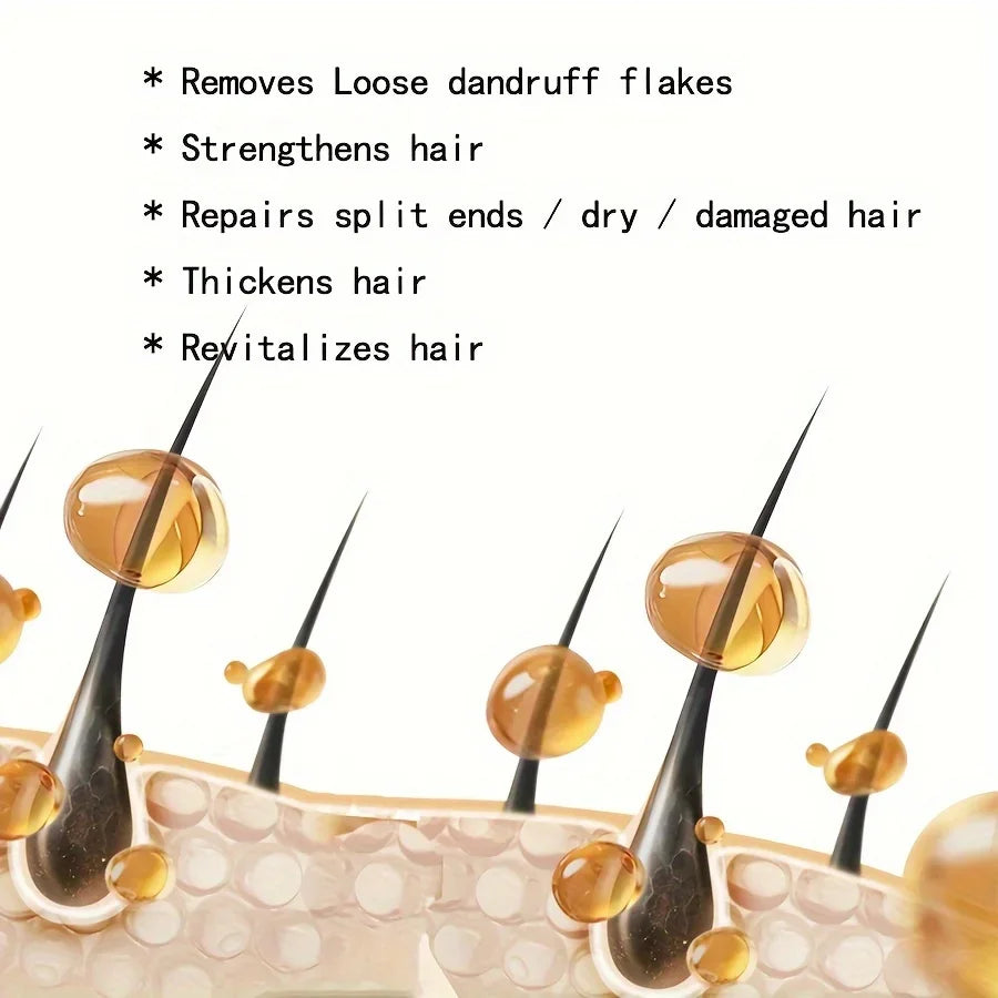 Jamaican black castor oil shampoo bar benefits showing hair strands with oil droplets repairing and revitalizing hair