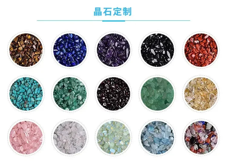 Various colorful dried flower petals and stones for scented candle with dried flowers craft decoration
