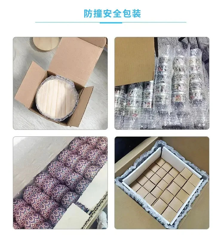Secure packaging for scented candle with dried flowers in cardboard boxes and bubble wrap