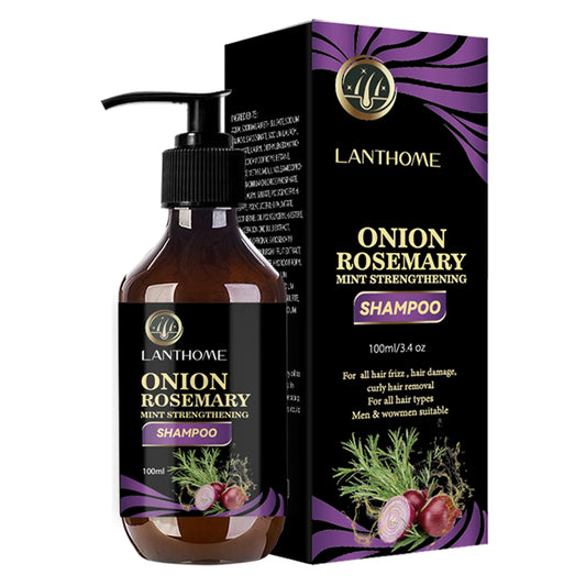 Sacred Self Wellness Lanthome onion rosemary hair growth shampoo with mint strengthening formula in 100ml bottle