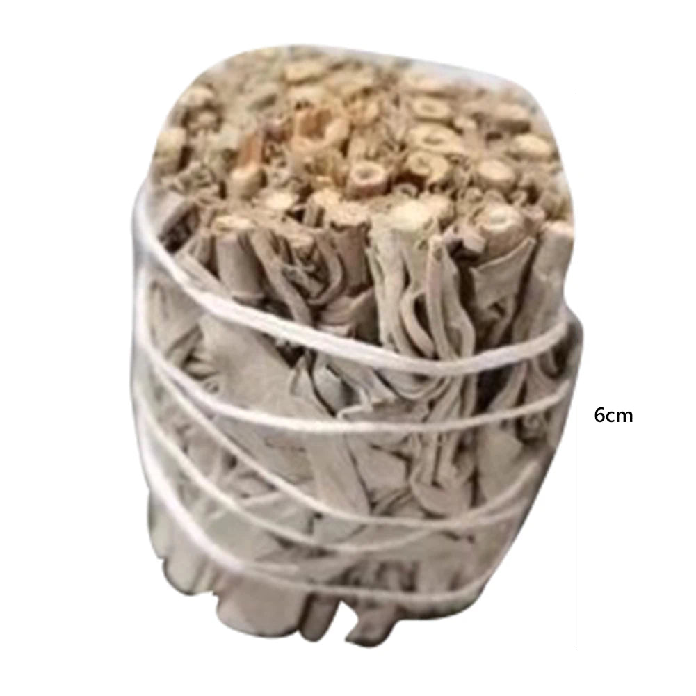 Sacred Self Wellness palo santo white sage smudge stick tied with string measuring 6 cm